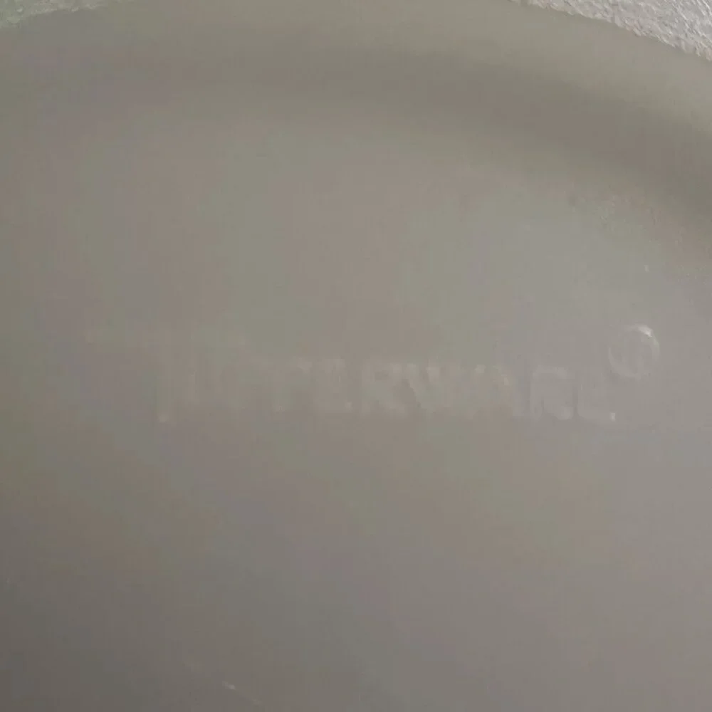 Vintage Tupperware Vegetable Veggie Tray Container White 1708-6 w/Lid